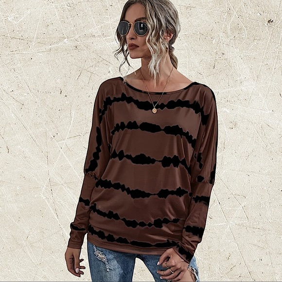 TIE DYE OFF THE SHOULDER TOP - Picture 4 of 10